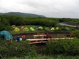 Erstes Camp am Stillen Ozean, Chalatyrskij-Strand.